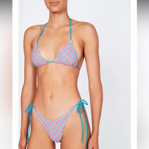 NWT Triangl Vinca Sherbert Stripe